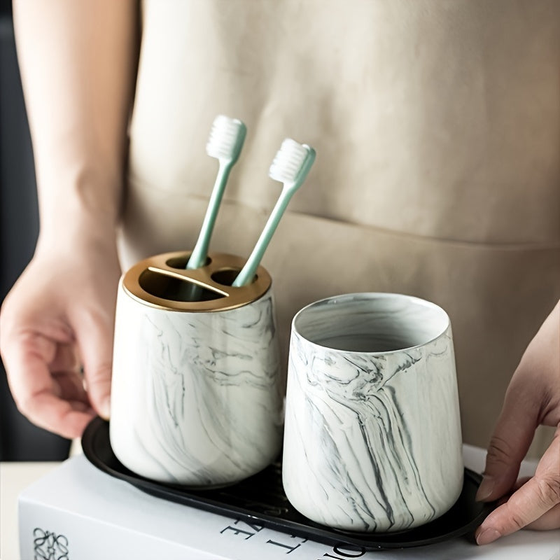 Conjunto de Banheiro de Cerâmica Com 3 Peça