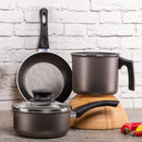 Jogo De Panelas Tramontina Em Alumínio Antiaderente Grafite 5 Peças