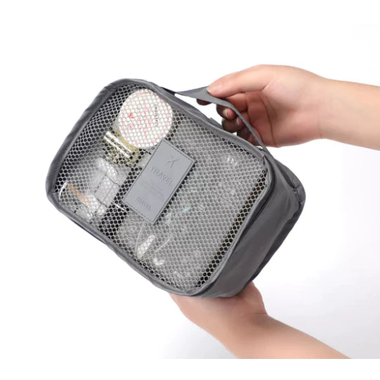 Kit com 6 Necessaires Organizadoras para Mala de Viagem