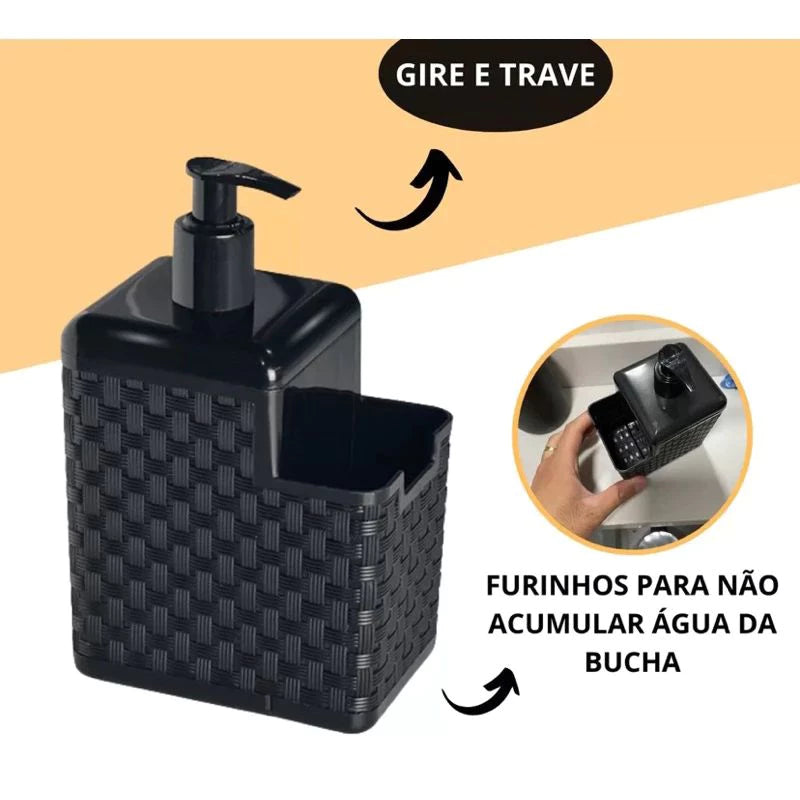 Dosador de Detergente Preto 500ml