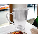 Jarro De Vidro Transparente Modelo Rayé 1320ML