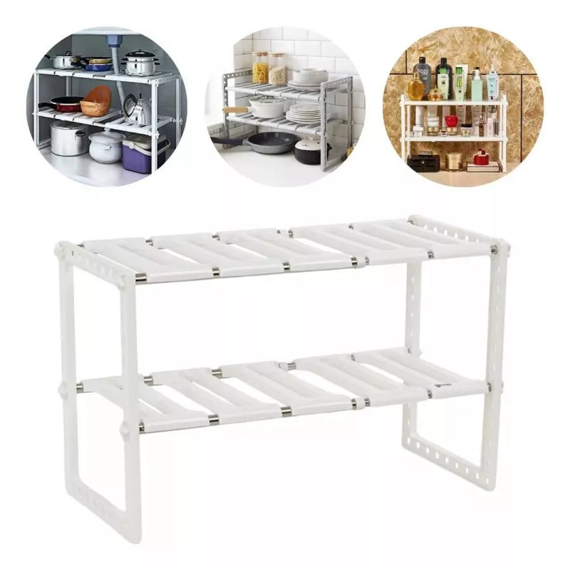 Organizador Rack De Cozinha Expansível