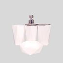 Luxuoso Conjunto De 4 Peças Saboneteira Lavabo Para Banheiro