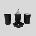 Luxuoso Conjunto De 4 Peças Saboneteira Lavabo Para Banheiro