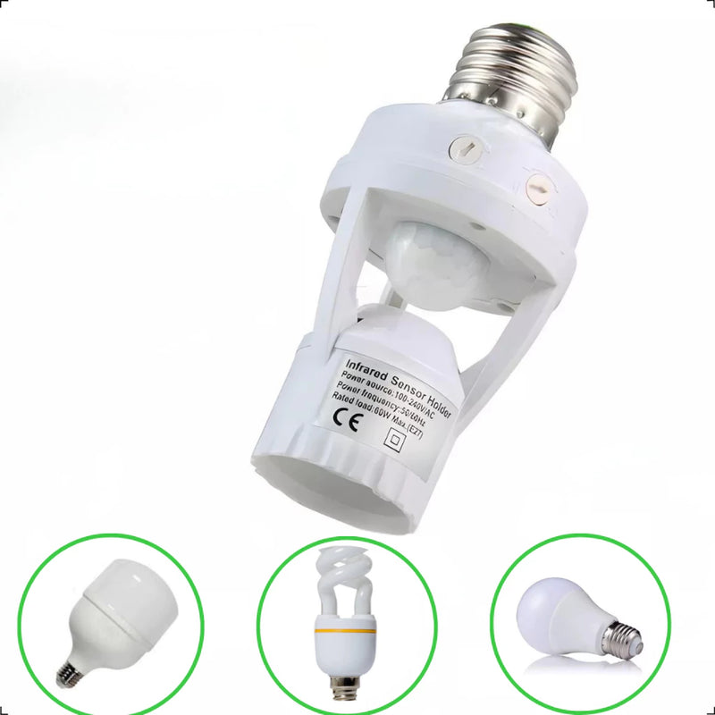 Sensor De Presença Com Fotocélula Para Lâmpada Soquete E27