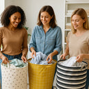 Cesto Organizador Roupa Suja e Brinquedo Dobrável Com Alça Impermeável Pratico