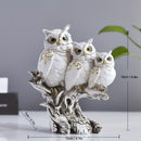Escultura De Coruja Em Resina Charmosa
