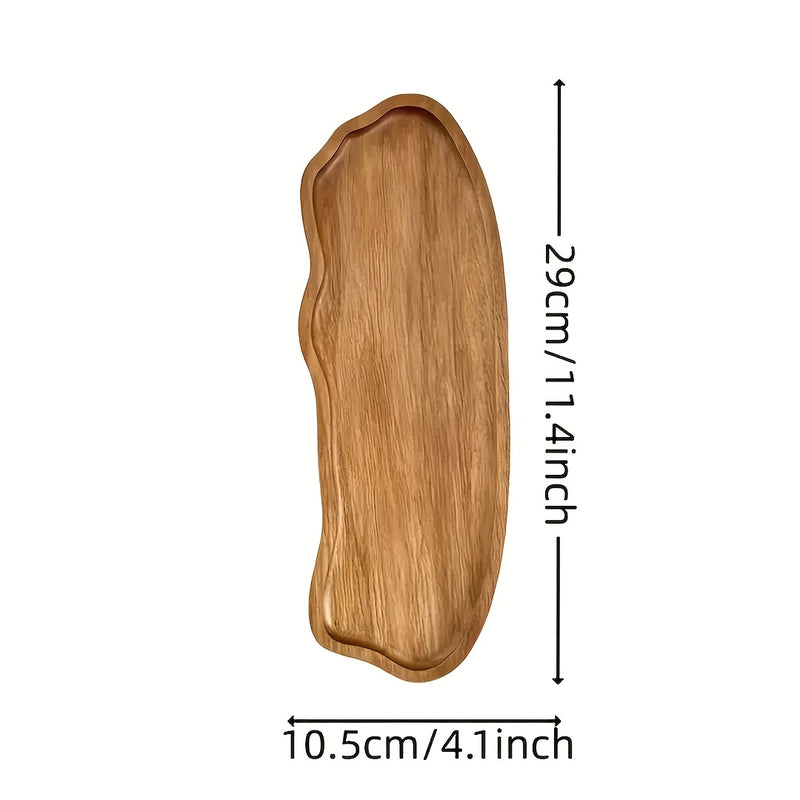 Bandeja De Servir De Madeira Elegante