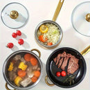 Conjunto de 06 Panelas e Frigideiras em Aço Inox