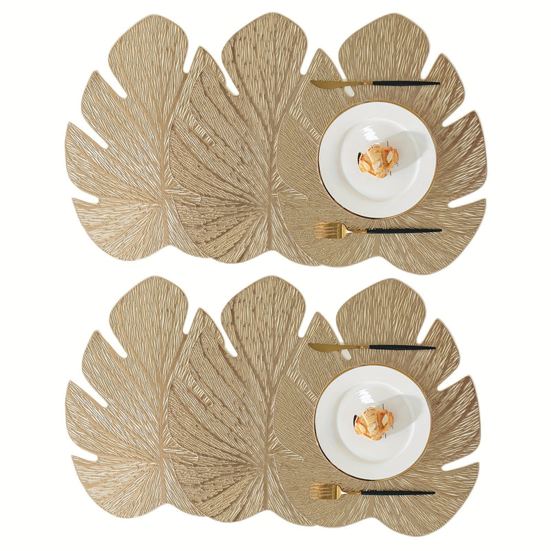 Jogo Americano De Mesa Folha Tropical