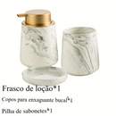 Conjunto de Banheiro de Cerâmica Com 3 Peça