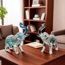 Estátua De Elefante Transparente De Cristal