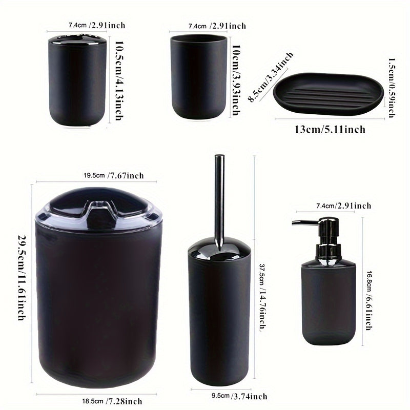 Conjunto de 6 Acessórios para Banheiro