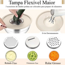 Jogo de 15 Tigelas de Aço Inoxidável com Tampa Hermética