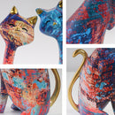 Escultura Estátua Gatos Resina