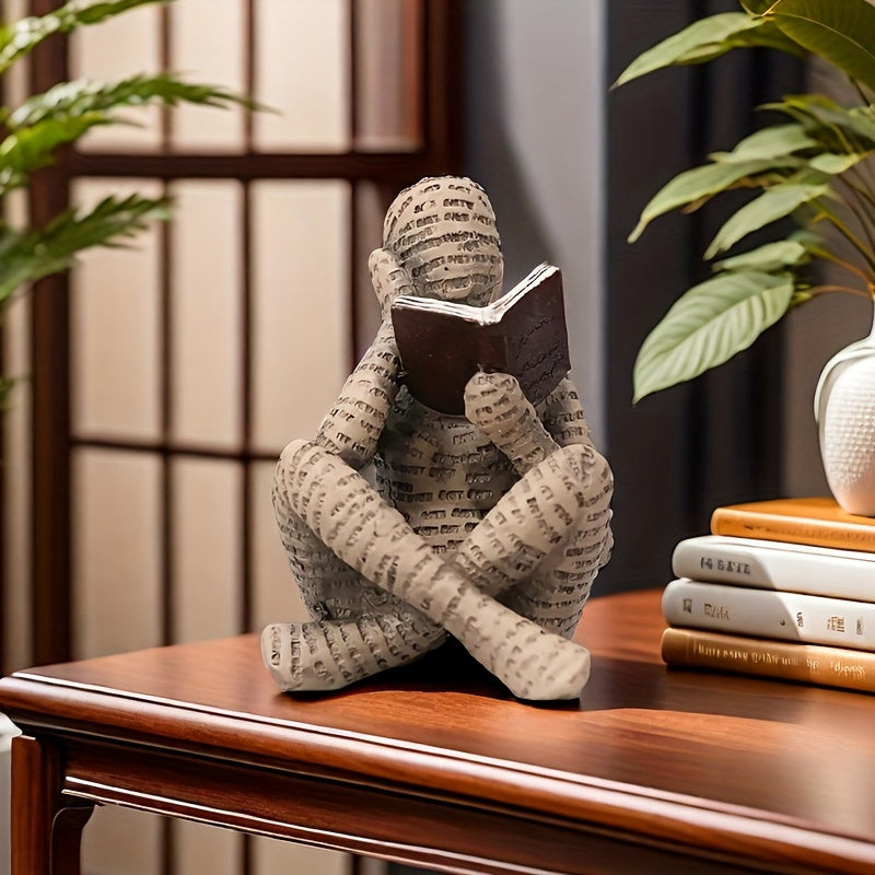 Figura De Leitura Abstrata Moderna Resina
