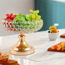 Tigela de Frutas de Cristal Elegante