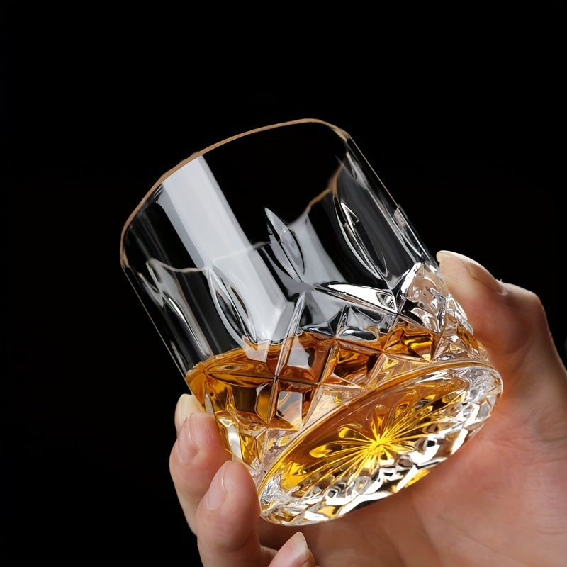 Conjunto De 7 Peças De Cristal Elegante Com Decantador De Uísque