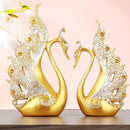 Estatua de Cisne de Resina em Estilo Europeu