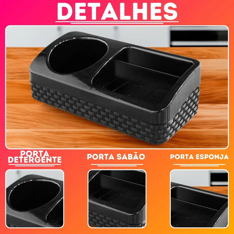 Porta Detergente Com Base Preto