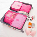Kit com 6 Necessaires Organizadoras para Mala de Viagem