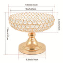 Tigela de Frutas de Cristal Elegante