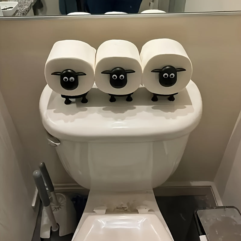 Kit 2 Suporte De Rolo De Papel Designe de Cordeiro