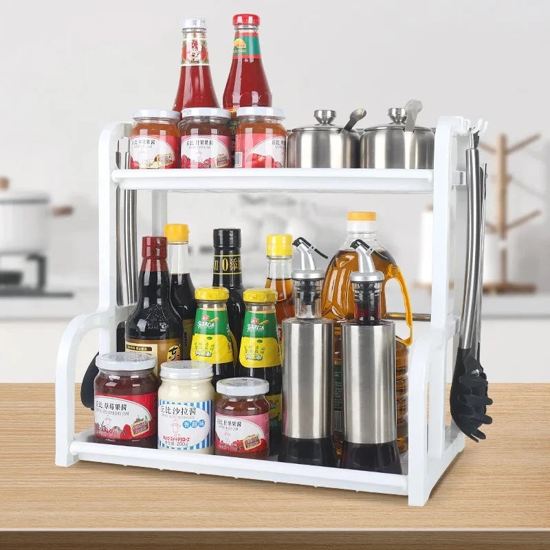 Organizador Armário Cozinha 2 Andares Prateleira Multifuncional