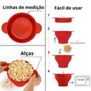 Pipoqueira De Silicone Dobrável Para Micro-Ondas