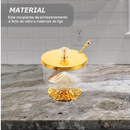 Recipiente De Vidro Para Condimento Luxo