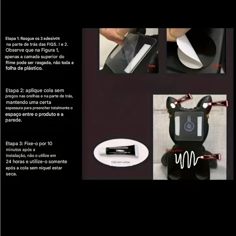 Suporte de Papel Higiênico Formato Cachorro