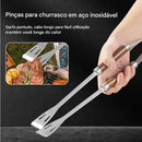 Maleta Churrasco Profissional 25 Peças em Aço Inox