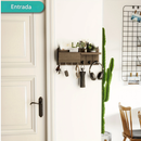 Organizador De Parede Multiuso Em Madeira