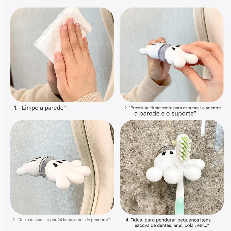 Porta Escova De Palma Mickey