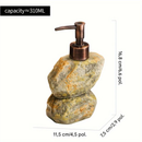 Dispensador De Sabão Cerâmico Com Design de Pedra
