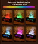 Difusor De Aroma E Umidificador USB Em Forma De Lareira