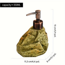 Dispensador De Sabão Cerâmico Com Design de Pedra