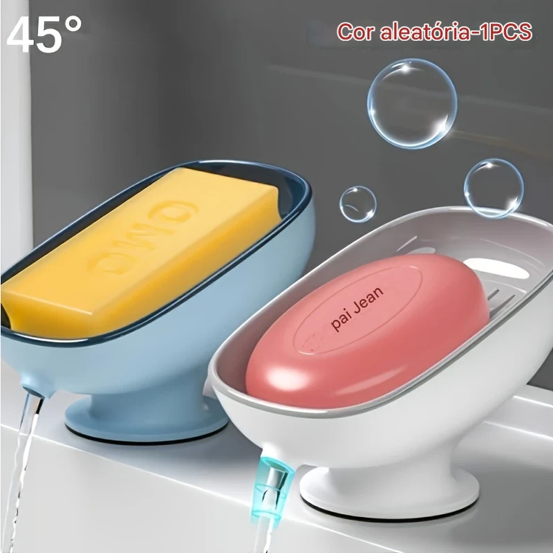 Saboneteira Oval Ajustável com Drenagem