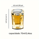 Conjunto De 6 Copos De Shot e Suporte