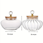 Pote de Vidro Hermético com Tampa Flip Top