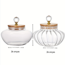 Pote de Vidro Hermético com Tampa Flip Top