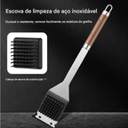 Maleta Churrasco Profissional 25 Peças em Aço Inox