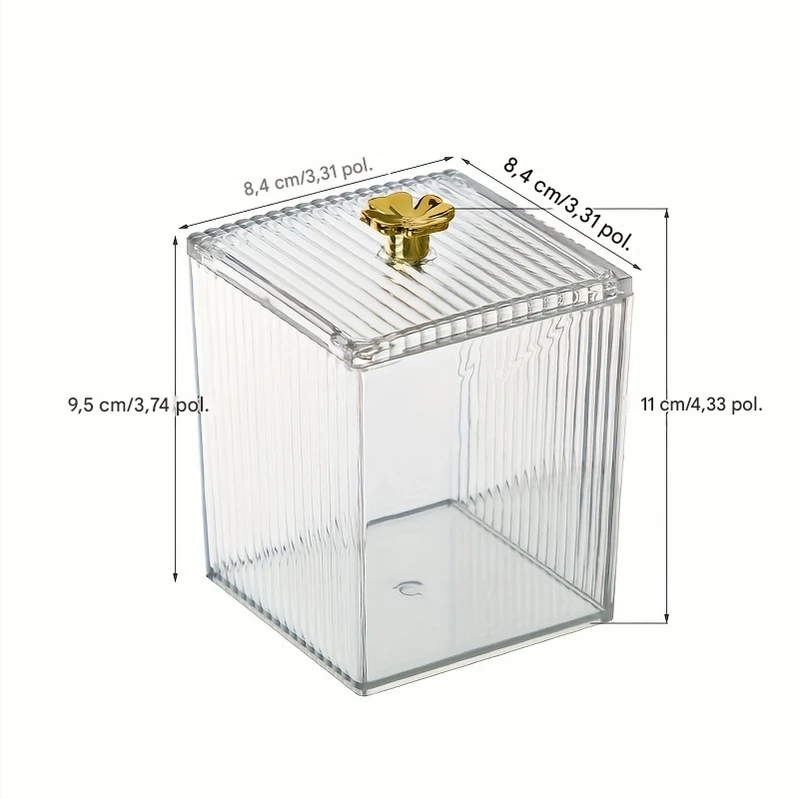 Caixa Transparente Para Armazenamento De Cosméticos