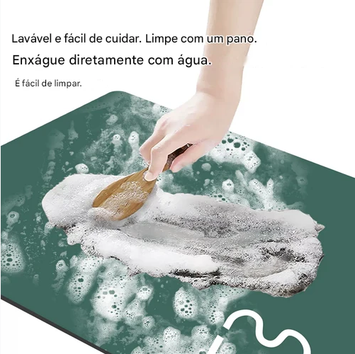Tapete de Bancada para Secagem de Pratos e Talheres