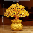 Árvore Do Dinheiro De Resina Com Folhas De Cristal Natural