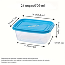 Conjunto De 10 Recipientes Empilháveis Para Armazenamento