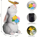 Luminária Solar Coelho Decorativo