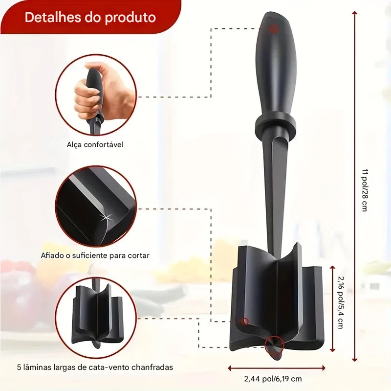 Amassador Moedor De Carne Multiuso