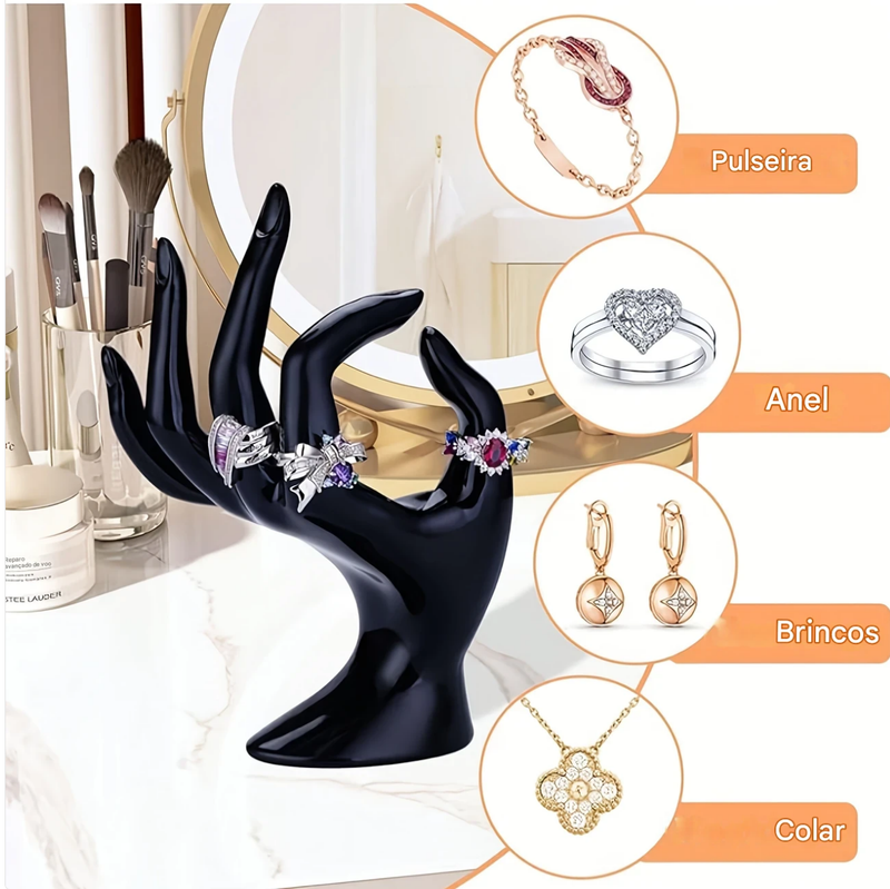 Suporte de Exposição para Joias em Formato de Mão