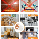 Protetores Para Pé De Cadeira Silicone Com Feltro 24 Unidades